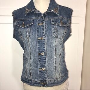 Sleeveless Denim Vest